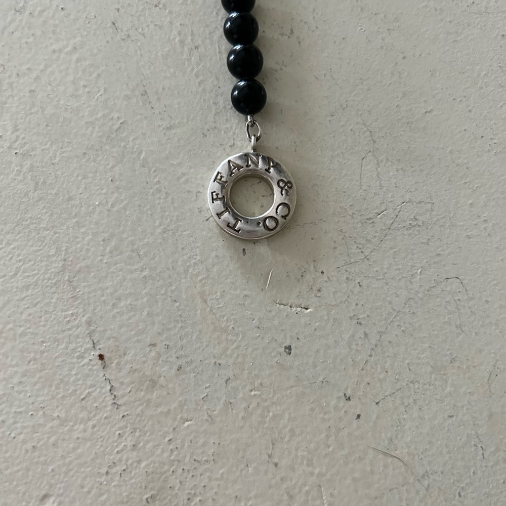 *Authentic* Tiffany and Co black onyx toggle bracelet.